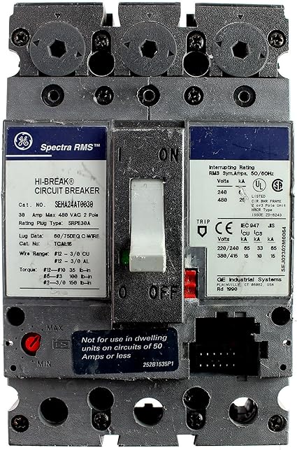 General Electric SEHA24AT0030 - Molded Case Breaker 30A 480V 2-Pole