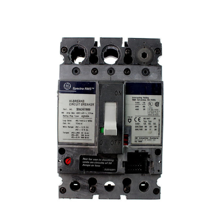 General Electric SEHA24AT0060 - Molded Case Circuit Breaker 60A 480V