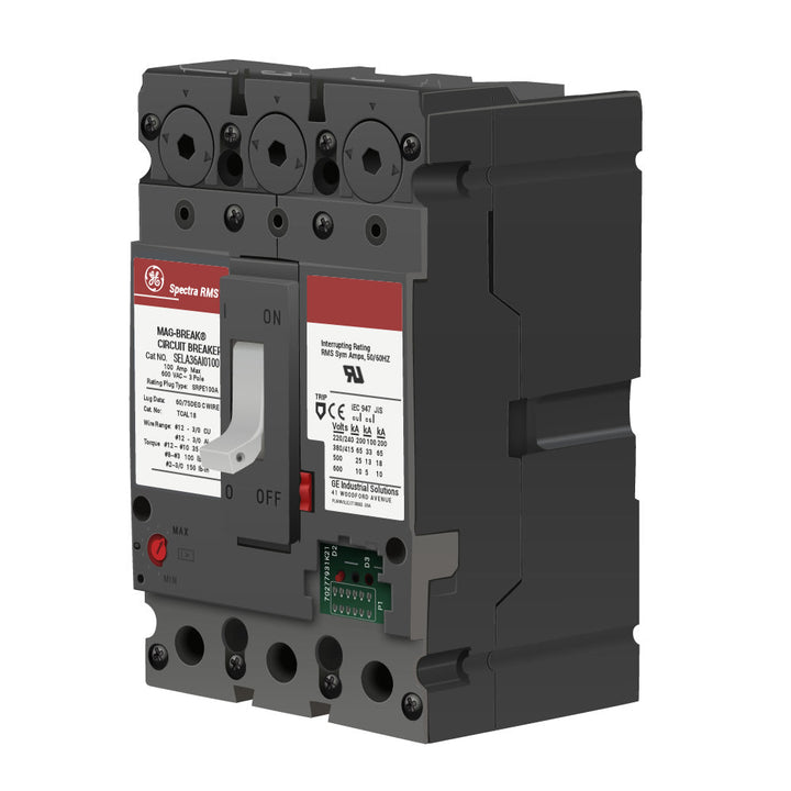 General Electric SELA36AT0100 - Molded Case Circuit Breaker 100A 600V 3P