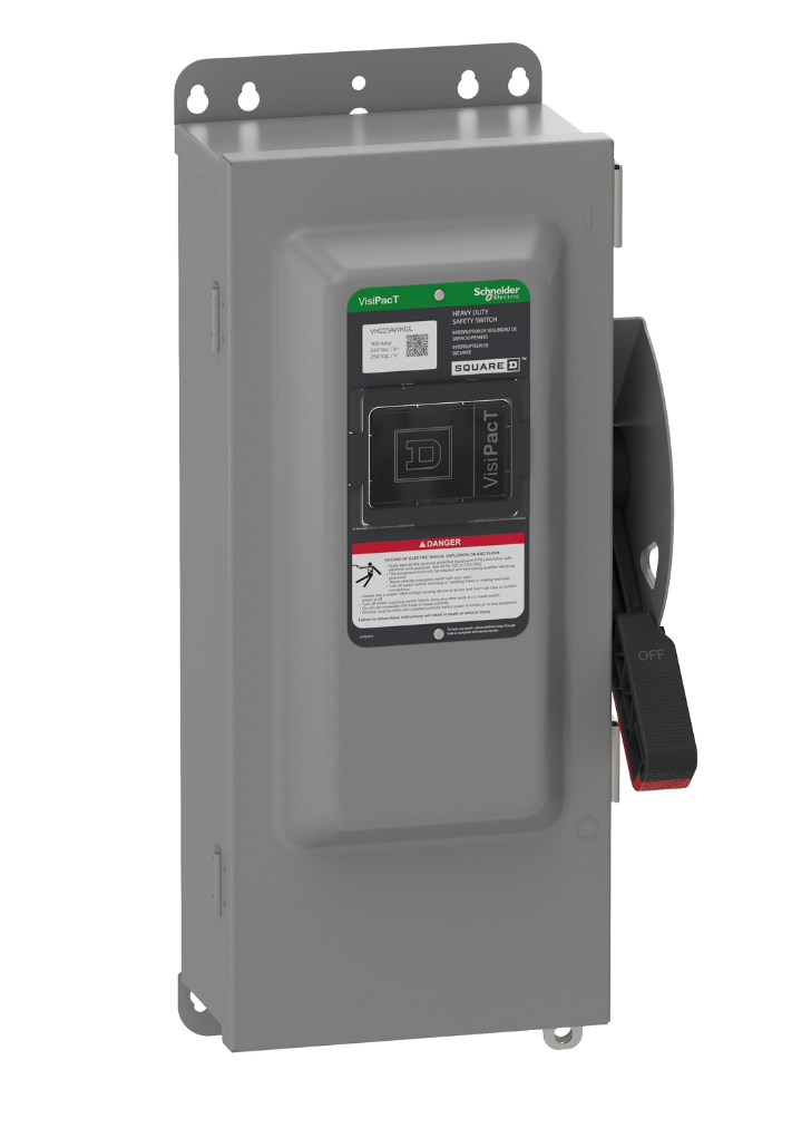 Square D VH223BAWKGL - Fusible Disconnect Switch 240V AC 100A (NEMA 12, 2-Pole)