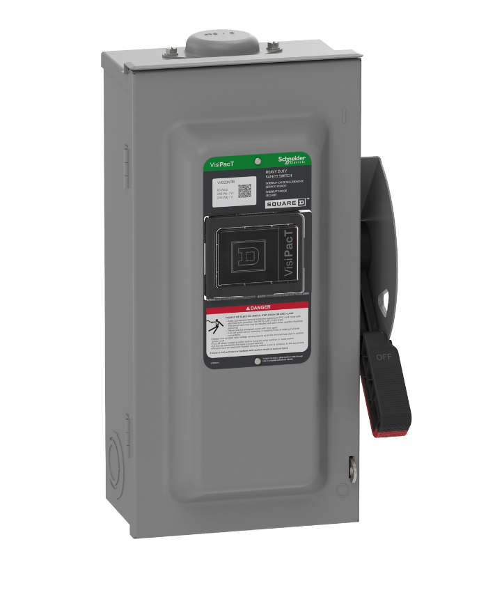 Square D VH323NRB - Fusible Disconnect Switch 240V AC 100A (3-Pole NEMA 3R)