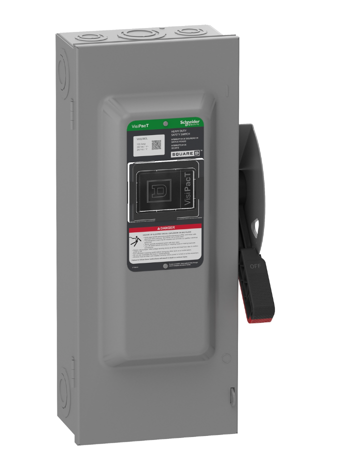 Square D VH323BGL - Fusible Disconnect Switch 240V 100A (3-Pole NEMA 1)
