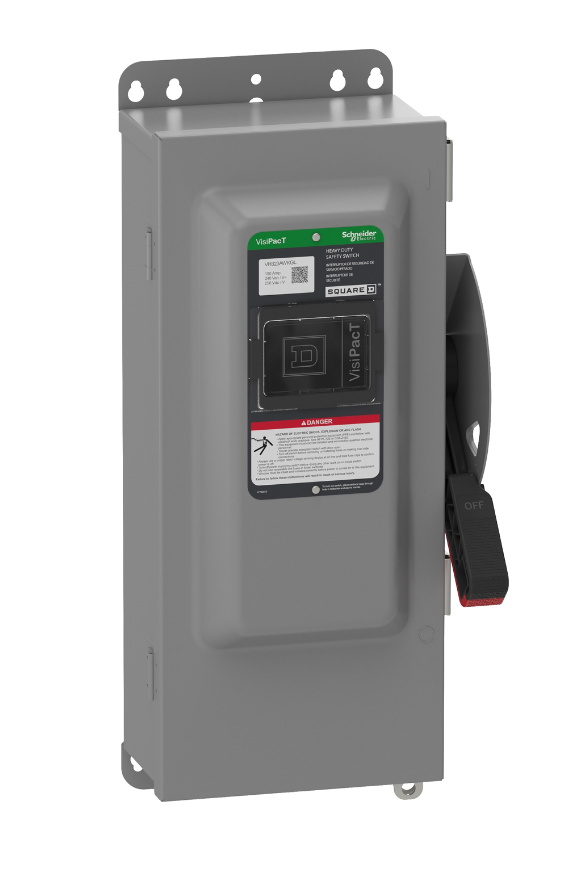 Square D VH323AWKGL - Fusible Safety Switch 240V AC 100A (3-Pole NEMA 12)