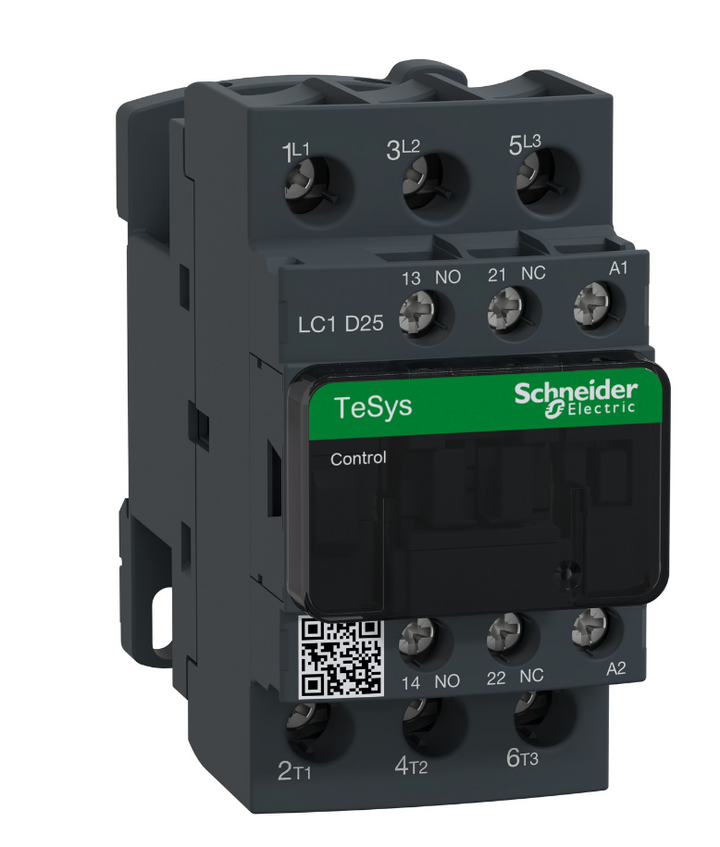 Schneider Electric LC1D25004-B7 - Contactor 25A 600V 3-Pole 24V Coil