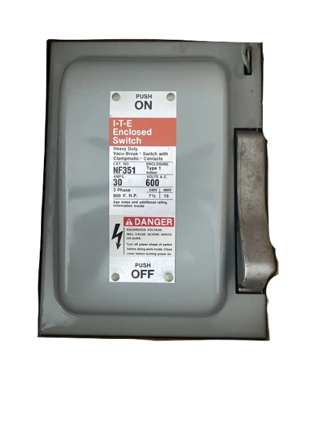 Siemens NF351SSCH - Safety Switch 30A 600V (NEMA 1 Enclosure)