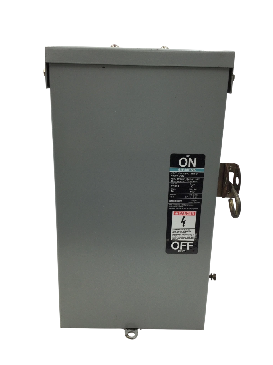 Siemens FR351 - Vacu-Break Safety Switch 480V 30A 3-Pole (MEP Frame Compatible)