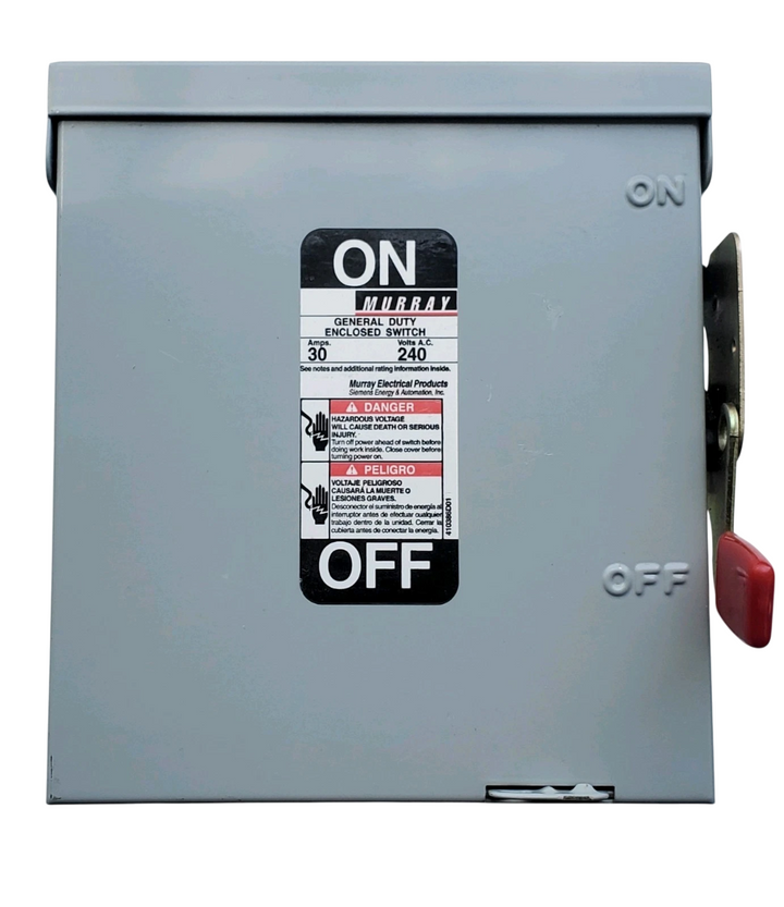 Siemens GUN321 - Non-Fusible Disconnect Switch 30A@240V (100kA AIC)