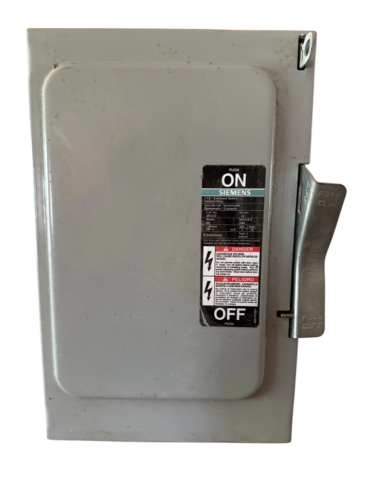 Siemens JN322 - Fusible Safety Switch 240V/60A (100kA AIC @240V)