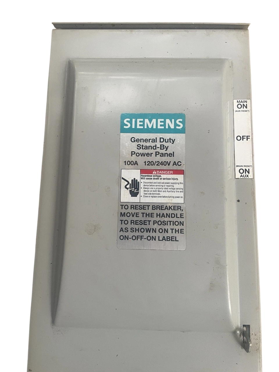Siemens NF324DTK - Manual Transfer Switch 200A 3-Pole (240V AC)