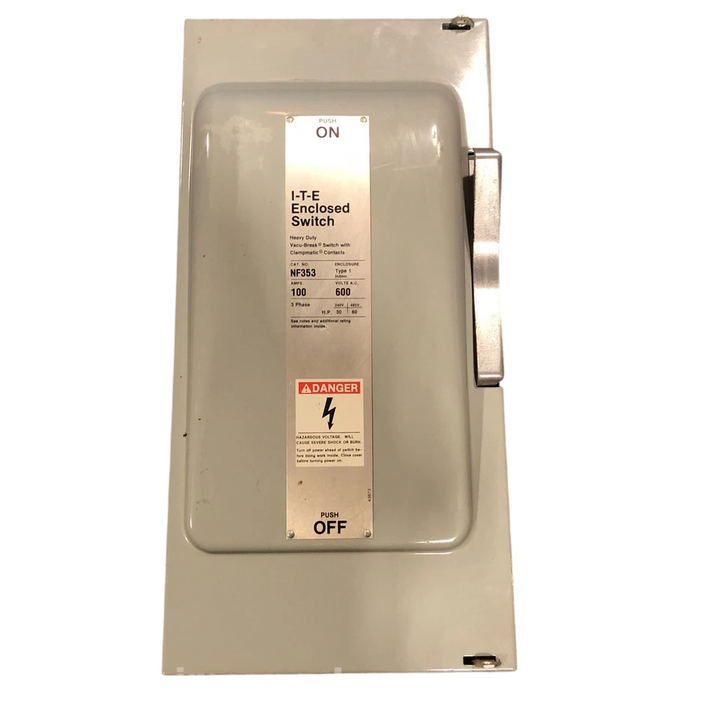 Siemens NF353 - Non-Fusible Safety Disconnect Switch 100A 600V 3-Pole (200kA AIC)