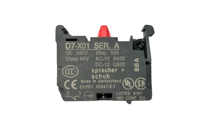 Sprecher & Schuh D7-X01 - Industrial Switch for PLP Frame Compatibility