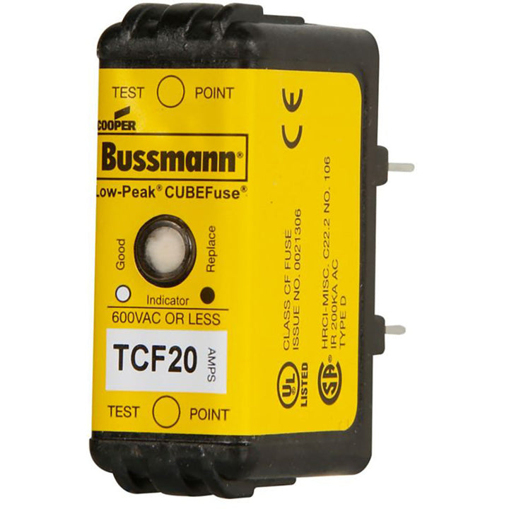 Bussmann TCF20 - Class CF Time-Delay Fuse 20A 600V (300kA AIC)