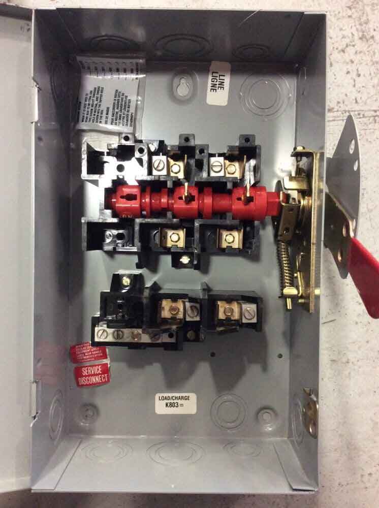 General Electric TG3222 - Fusible Disconnect Switch 240V 60A (100kA AIC)