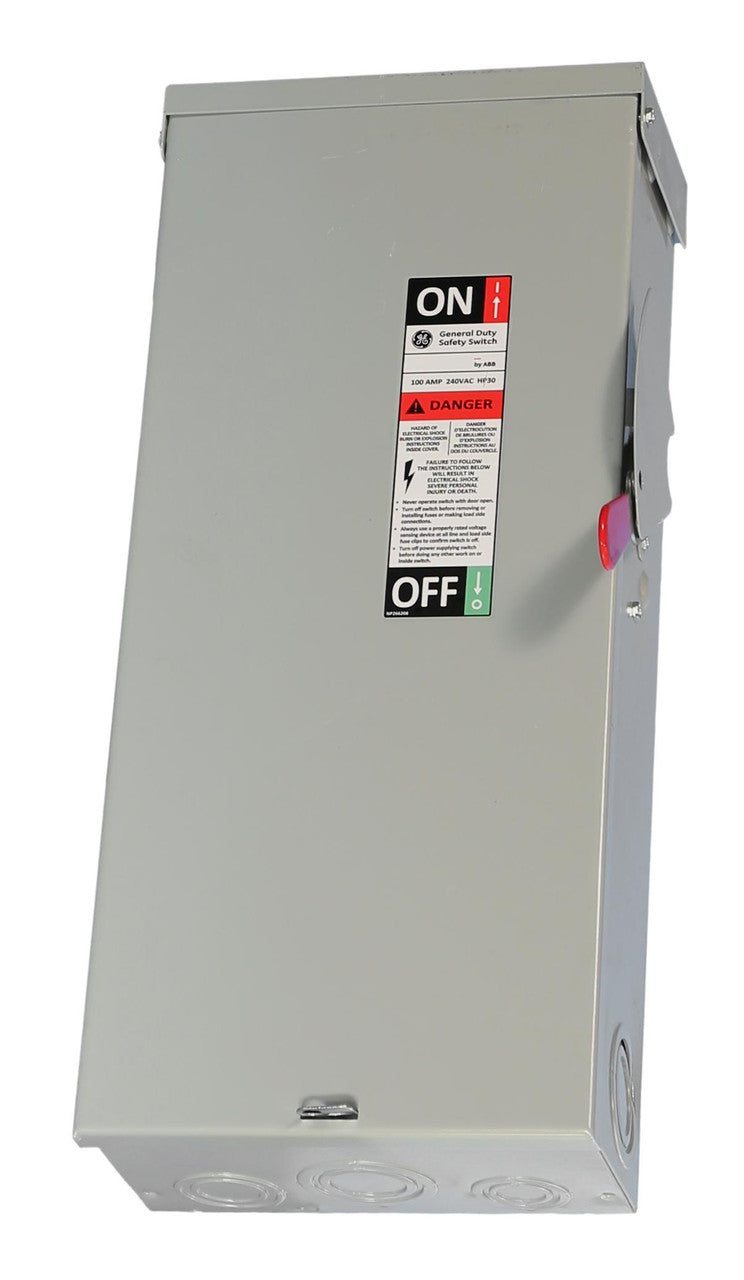 General Electric TG4323R - Fusible Disconnect Switch 100A 240V (3-Pole NEMA 3R)