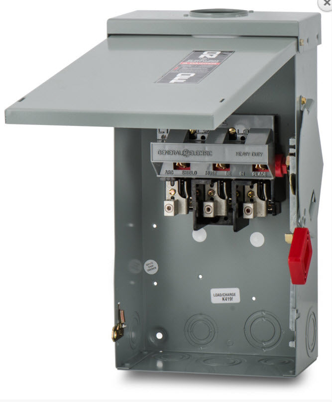 General Electric THN3363R - Non-Fusible Disconnect Switch 600V 100A 3-Pole (200kA AIC)