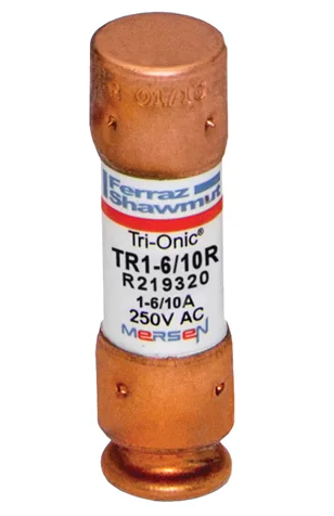Mersen TR1-6/10 - Low Voltage Fuse 600V AC (6-10A Time-Delay Protection)