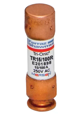 Cutler Hammer TR15/100R - TR Class RK5 Time-Delay Fuse 15A 250V (200kA AIC Rating)