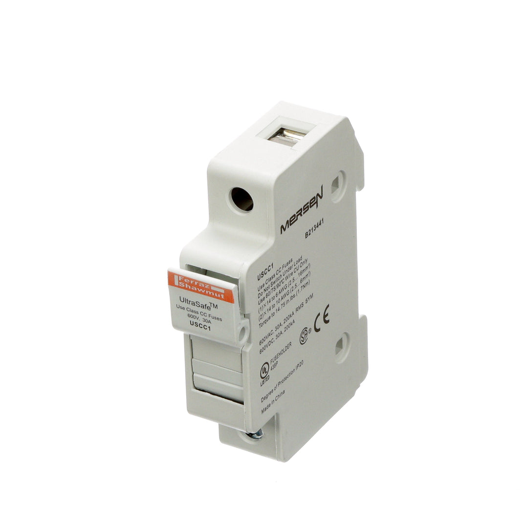 Mersen USCC1 - Line Card Fuse Block 0.69x3.07x2.32in (CSA/UL Certified)