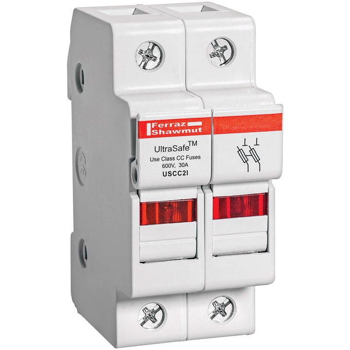 Ferraz Shawmut USCC2I - Line Card Fuse Block | CSA/UL Certified (1.38 x 3.07 x 2.32 in)