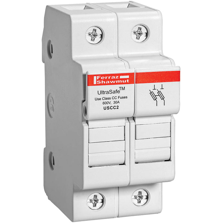 Ferraz Shawmut USCC2 - Line Card Fuse Block 1.38x3.07x2.32in (CSA/UL Certified)