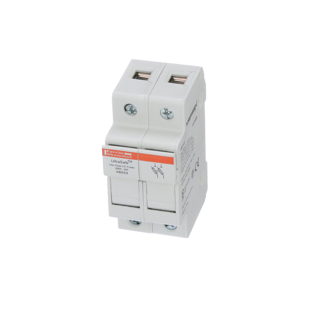 Ferraz Shawmut USCC2 - Line Card Fuse Block 1.38x3.07x2.32in (CSA/UL Certified)