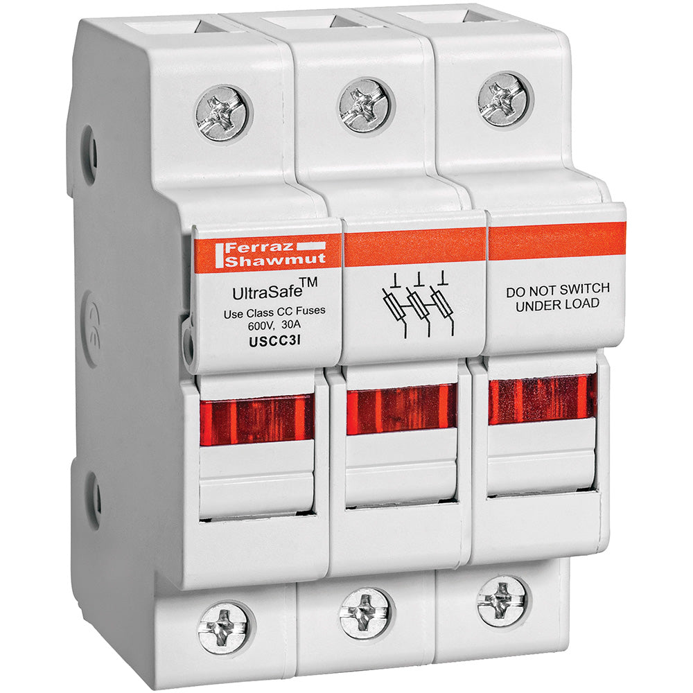 Ferraz Shawmut USCC3I - Line Card Fuse Block (CSA/UL Certified 52.6x78.0x58.9mm)