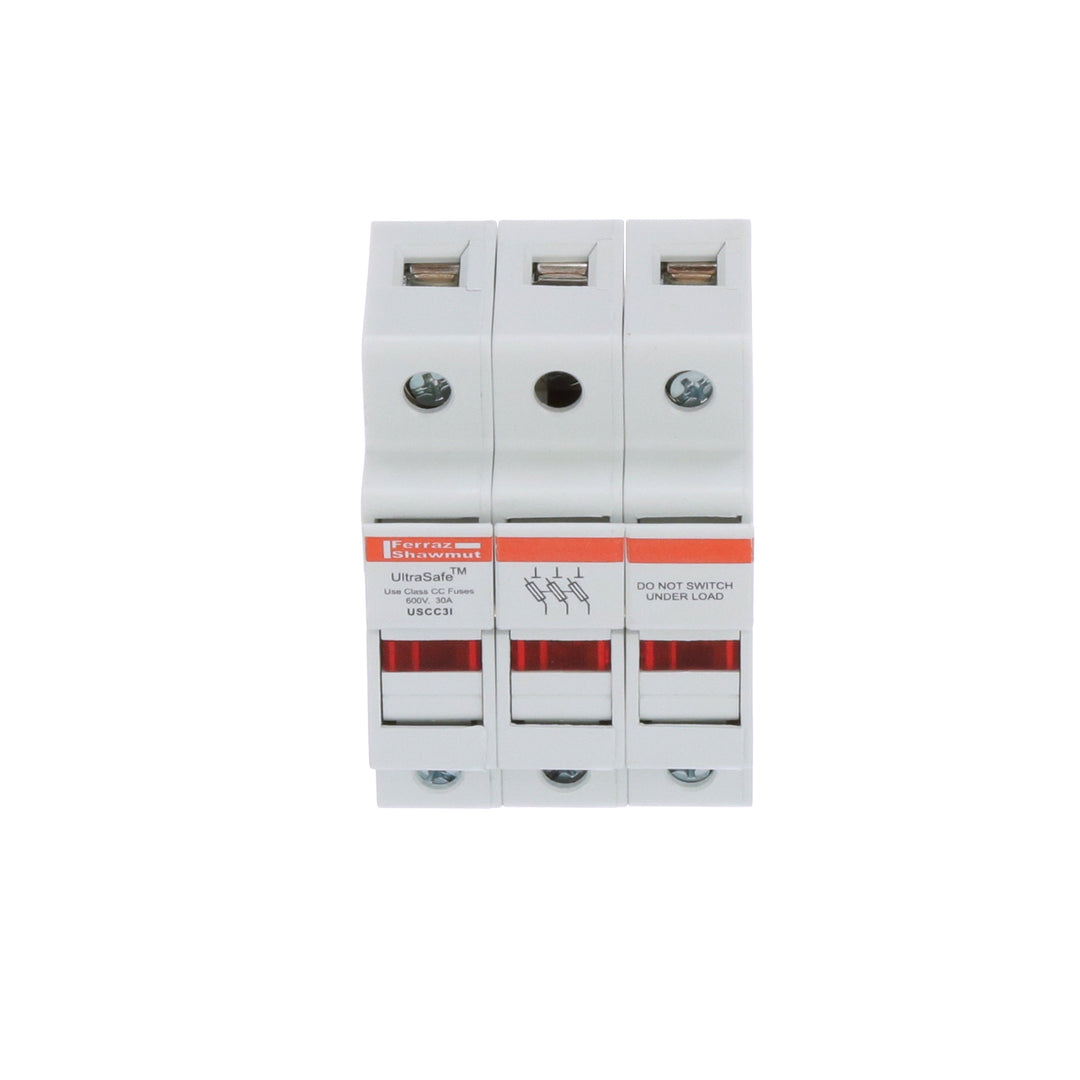 Ferraz Shawmut USCC3I - Line Card Fuse Block (CSA/UL Certified 52.6x78.0x58.9mm)