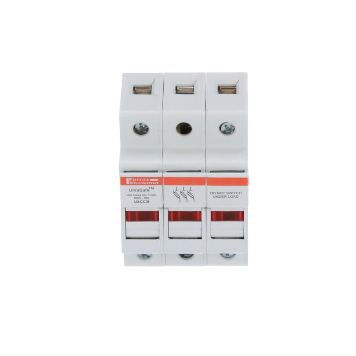 Ferraz Shawmut USCC3I - Line Card Fuse Block (CSA/UL Certified 52.6x78.0x58.9mm)