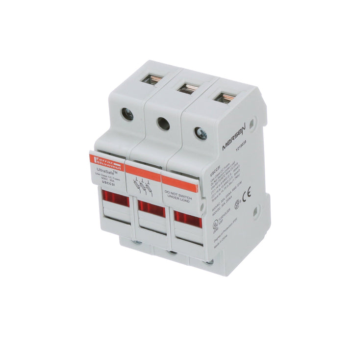 Ferraz Shawmut USCC3I - Line Card Fuse Block (CSA/UL Certified 52.6x78.0x58.9mm)