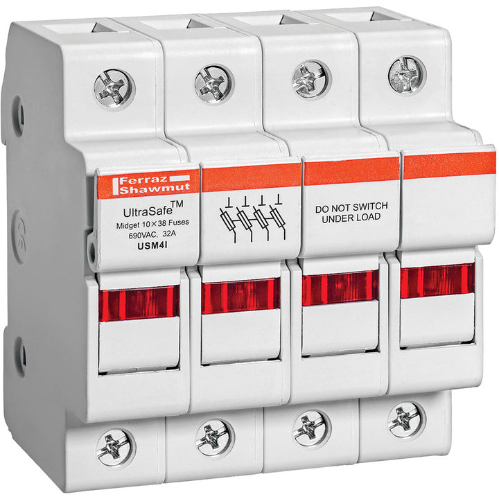 Ferraz Shawmut USM4I - Current-Limiting Fuse Block 600V AC/30A (UL 248-14 Compliant)
