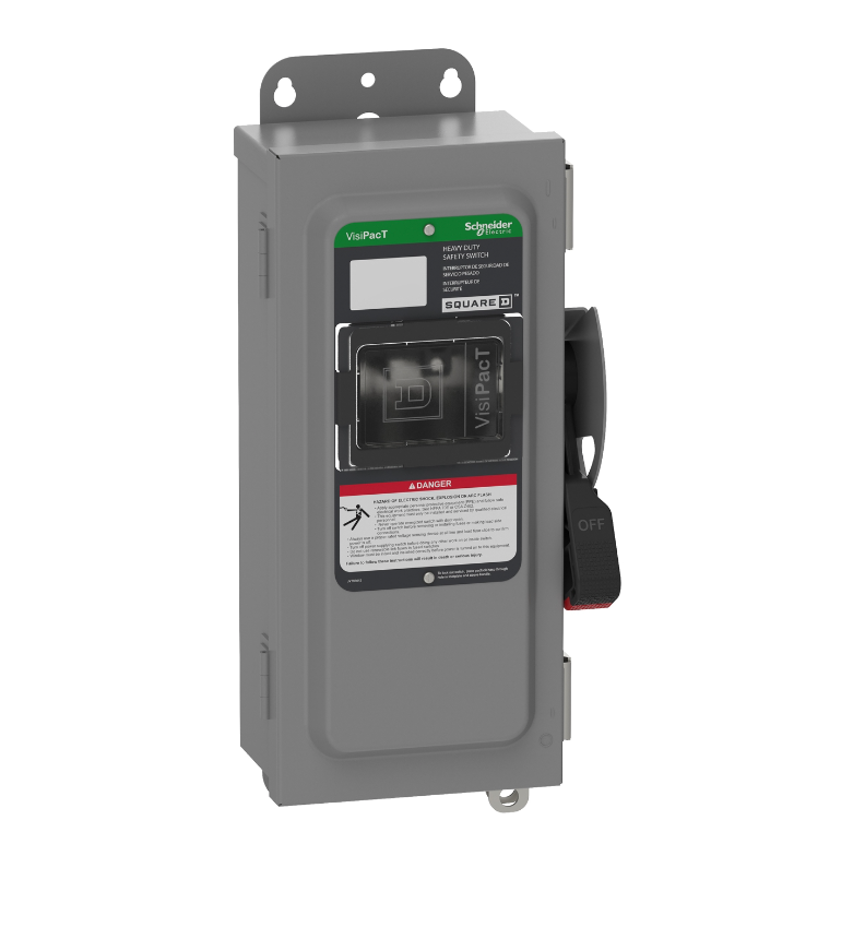 Square D VH221NDSGL - Fusible Disconnect Switch 240V AC 30A (NEMA 4X Enclosure)