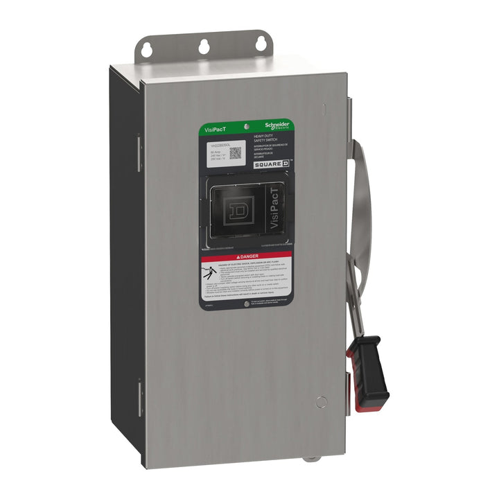 Square D VH222DSGL - Fusible Disconnect Switch 240V 60A (NEMA 4X Rated)