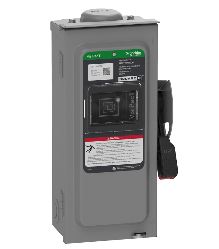 Square D VH321BRBGL - Fusible Disconnect Switch 240V AC 30A (NEMA 3R)