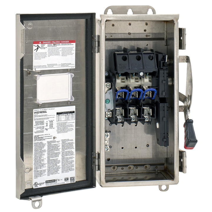 Square D VH321NDSGL - Fusible Disconnect Switch 240V 30A (3-Pole NEMA 4X)