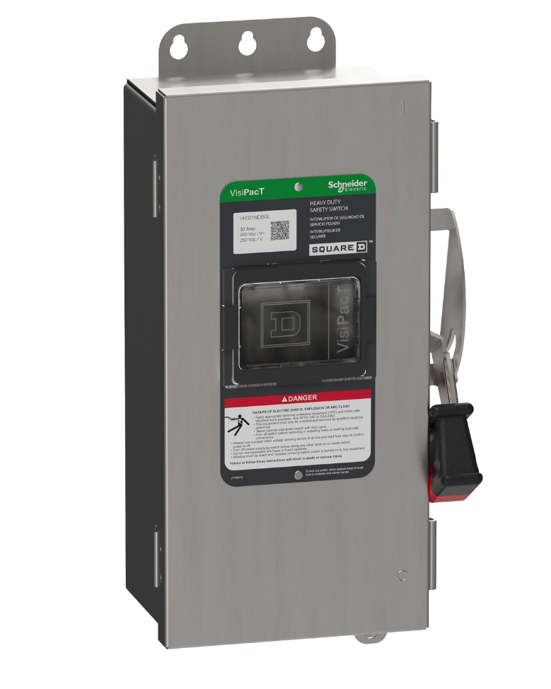 Square D VH361NDSGL - Fusible Safety Disconnect Switch 600V/30A 3-Pole (NEMA 4X)