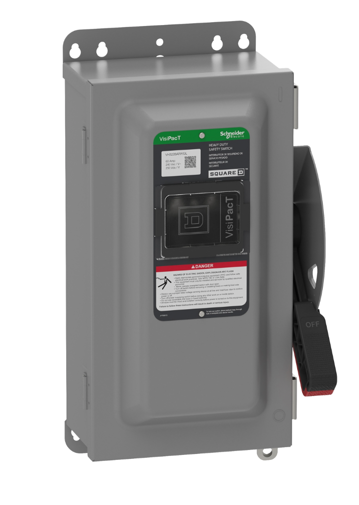 Square D VH362BAWKGL - Fusible Safety Switch 600V 60A (3-Pole NEMA 12)