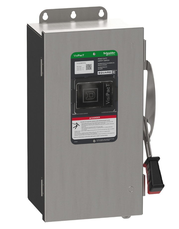 Square D VH322BDSGL - Fusible Disconnect Switch 240V 60A (NEMA 4X)