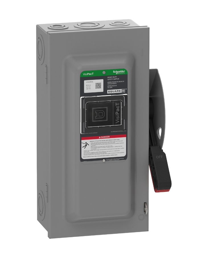 Square D VH362BGL - Fusible Disconnect Switch 600V/60A (3-Pole NEMA 1)