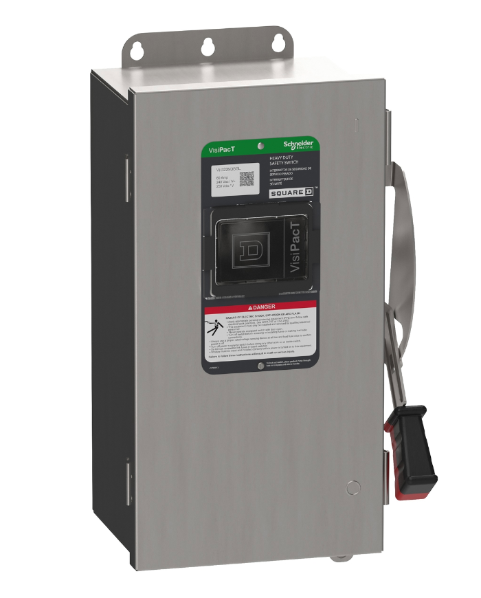 Square D VH362NDSGL - Fusible Disconnect Switch 600V/60A (3-Pole NEMA 4X)