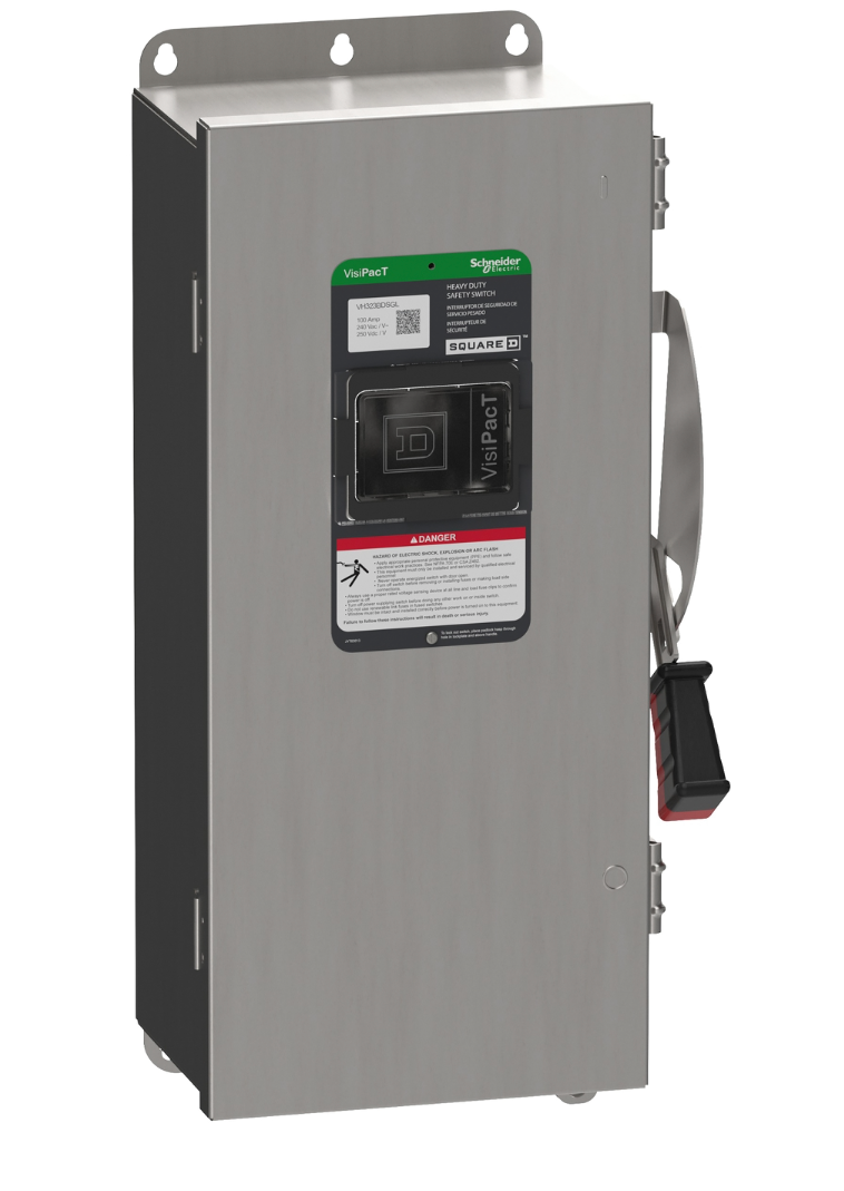 Square D VH323BDSGL - Fusible Disconnect Switch 240V AC 100A (NEMA 4X Enclosure)