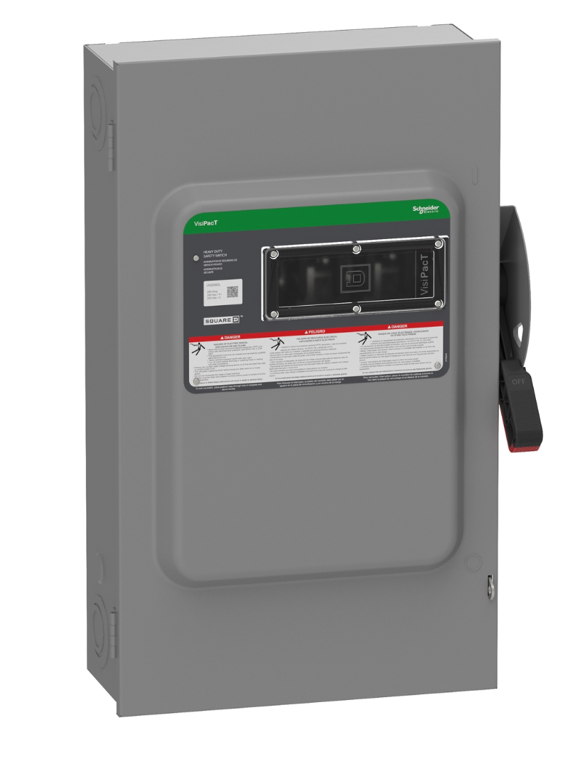 Square D VH364BGL - Fusible Safety Switch 600V/200A (3-Pole NEMA 1 Disconnect)