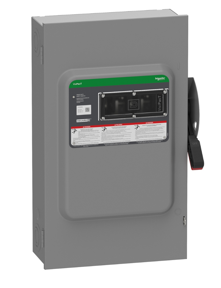 Square D VH364BGL - Fusible Safety Switch 600V/200A (3-Pole NEMA 1 Disconnect)