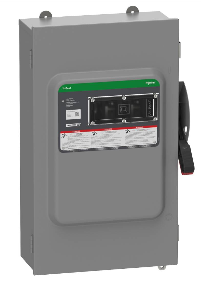 Square D VH364NAWKGL - Fusible Disconnect Switch 600V/200A (3-Pole NEMA 12)