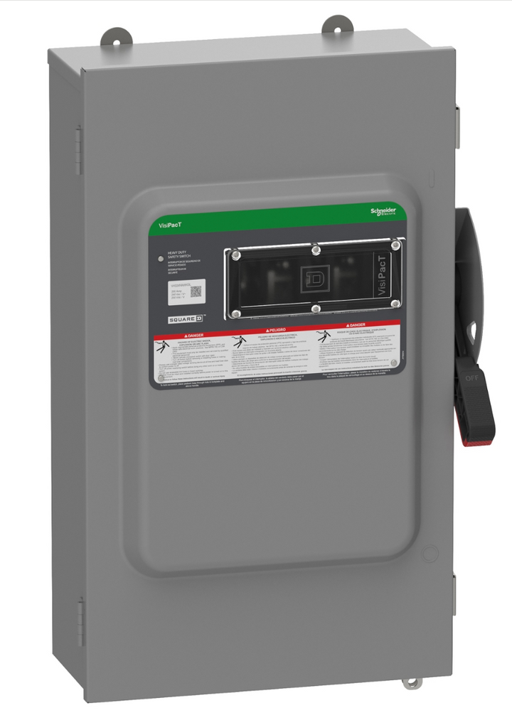 Square D VH364NAWKGL - Fusible Disconnect Switch 600V/200A (3-Pole NEMA 12)