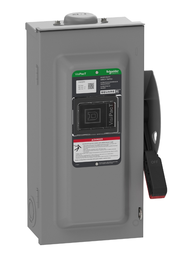 Square D VH362RB - Fusible Disconnect Switch 600V AC/DC 60A (NEMA 3R Enclosure)