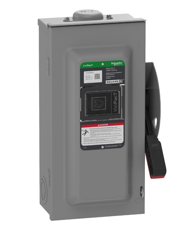 Square D VH362RBGL - Fusible Disconnect Switch 600V/60A (NEMA 3R Enclosure)