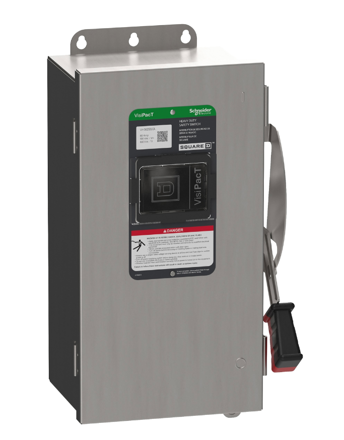 Square D VH362SSGL - Fusible Safety Switch 600V/60A (NEMA 4X, 3-Pole)