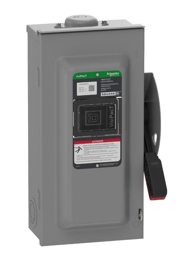 Square D VH363BRBGL - Fusible Disconnect Switch 600V/100A (3-Pole NEMA 3R)