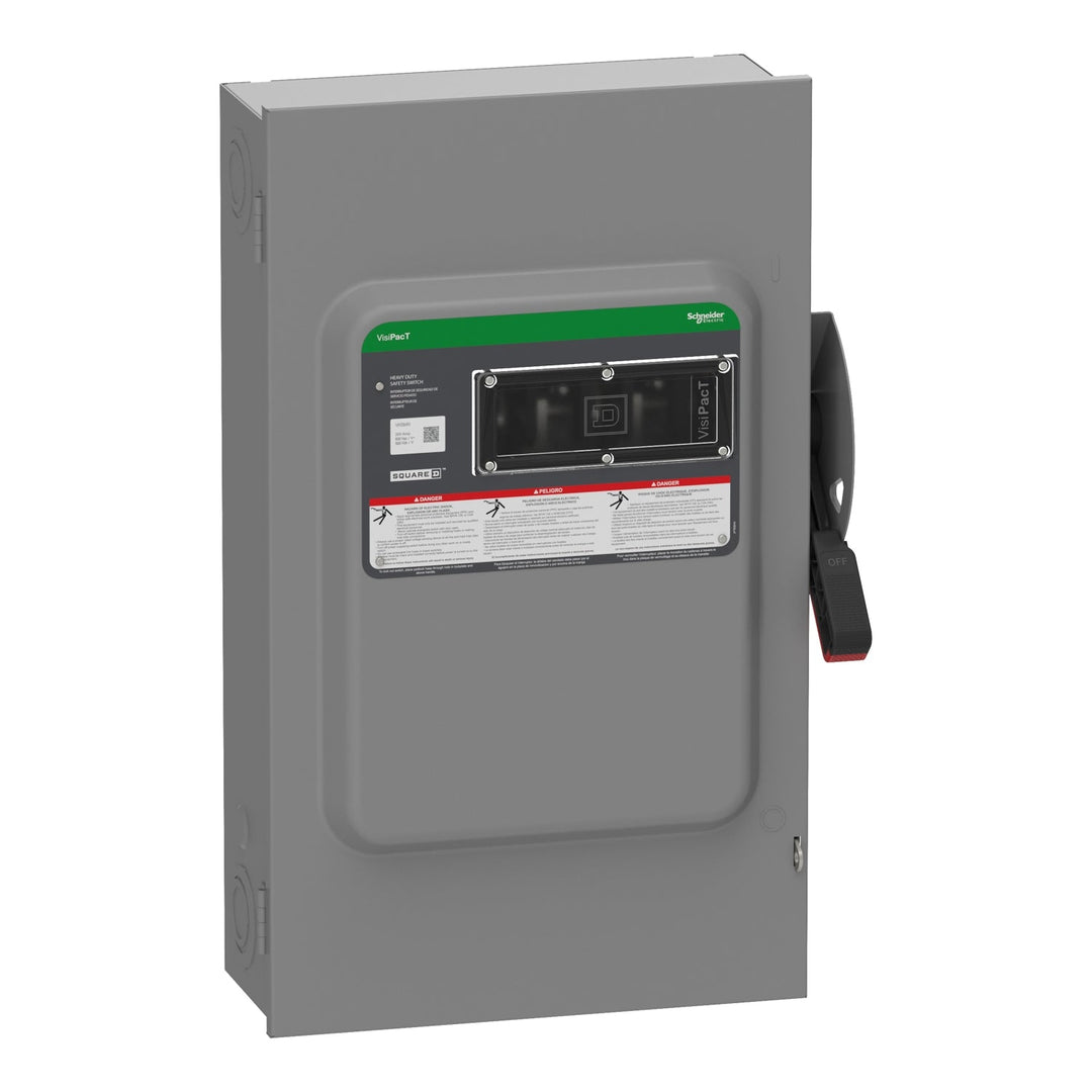 Square D VH364N - Fusible Disconnect Switch 600V AC/DC 200A (3-Pole NEMA 1)