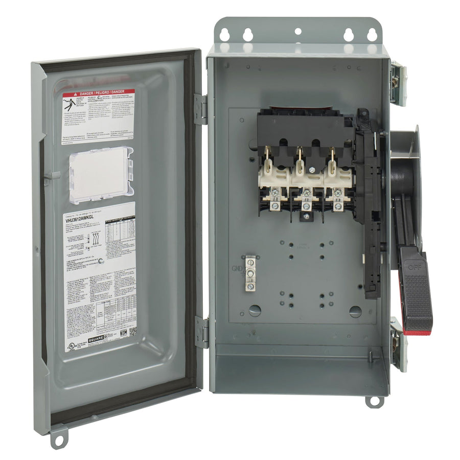 VHU3612AWKGL Square D VH Disconnect  600VV 30A Non-Fusible Switch - Essential Electric Supply